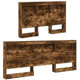  Skladišno uzglavlje Dimljeni hrast 207,5 x 137,5 x 76,5 cm | shoptok.hr