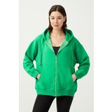 LOS OJOS Sweatshirt - Green - Oversize Cene