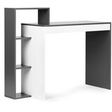 Modern Home Modernhome radni stol s policama crno-bijeli | shoptok.hr