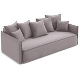 Makamii Svetlo vijolična žametna raztegljiva/s prostorom za shranjevanje sedežna garnitura 225 cm Hula – | Shoptok.si