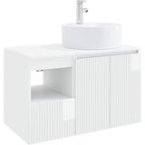  Set namještaja za kupaonicu 2 kom. Bijela visokog sjaja 49,5 x 44,5 x 82 cm | shoptok.hr