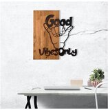 WALLXPERT dekorativni drveni zidni pribor good vibes Cene