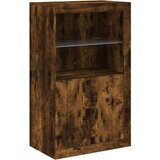  Komoda s LED svjetlima boja dimljenog hrasta 162x37x100 cm | shoptok.hr