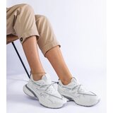 Gemre White women's sneakers with chunky sole Colunga | Shoptok.si