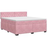  Boxspring krevet s madracem Ružičasta 140 x 200 cm Baršun | shoptok.hr