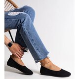 Gemre Black Fabric Ballet Flats Yafia | shoptok.hr