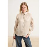 Trendyol Modest Ženska košulja Tctss26Tg00063, Bež | Eponuda.com