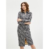 Orsay beige-Black Lady's Patterned Suede Shirt Dress ORSA - Ladies | Shoptok.si