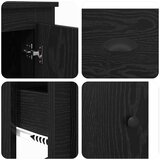 vidaXL Highboard 3 pcs Crni hrast 35 x 60 x 103,5 cm Konstruirano drvo | shoptok.hr