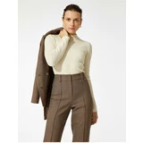 Koton Ribbed Stand-Up Sweater
