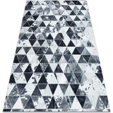 RugsX Preproge Preproga PATCHWORK 21722 siva - Goveja koža, 120x170 cm Siva | Shoptok.si