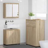 vidaXL set namještaja za kupaonicu s ladicama zidne 3 pcs sonoma hrast | shoptok.hr