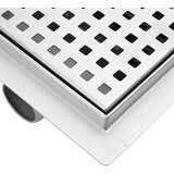  Tušni odvod s točkicama Srebrno 15 x 15 cm Nehrđajući čelik 304 | shoptok.hr