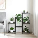  Stalak za cvijeće 83 x 25 x 80 cm crni željezni | shoptok.hr