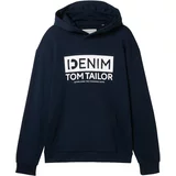 Tom Tailor Sweater majica tamno plava / prljavo bijela