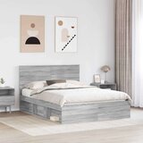  Konstrukcija postelje z vzglavjem Siva Sonoma 150 x 200 cm, (5000103300) | Shoptok.si