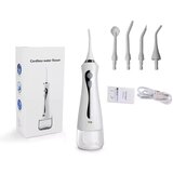  Oralni irigator za pranje zuba sa 4 nastavka, beli | Eponuda.com