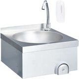 Maison Chic Umivalnik - Kopalna umivalnik - Lavabo za roke s pipo in dozirnikom mila nerjaveče jeklo, (21684779) Cene