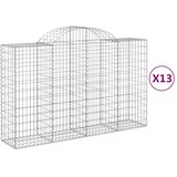  Lučne gabionske košare 13kom 200x50x120/140cm pocinčano željezo | Eponuda.com