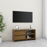 The Living Store ormarić smeđa boja meda 80 x 31 x 39 cm od masivne borovine | shoptok.hr