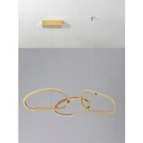 Nova Luce Aluminijasta LED zatemnitvena viseča svetilka v zlati barvi Girish – | Shoptok.si