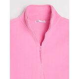 Sinsay Flis dukserica half-zip sa stojećim ovratnikom Slike