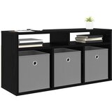  Nizak ormarić s ladicama Crni hrast 87 x 27,5 x 43 cm | Eponuda.com