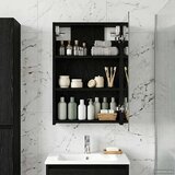  Kopalniška ogledalna omara Črna Orehovina 40 x 10,5 x 60,5 cm, (5000233260) | Shoptok.si