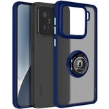 AVIZAR Ohišje za Xiaomi 15 Magnetic Ring Translucent Back, Modra noč, (5000016129) | Shoptok.si