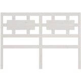 Uzglavlje za krevet bijelo 125 5x4x100 cm od masivne borovine | shoptok.hr