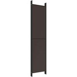 Sobna pregrada s 6 panela smeđa 300x220 cm od tkanine | shoptok.hr