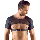 Svenjoyment Open Chest Crop Top with Short Sleeves 2161893 Black XL