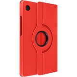 AVIZAR Ovitek za Samsung Galaxy Tab A9, pokoncno/ležece vrtljivo preklopno stojalo - rdec, (21136610) | Shoptok.si