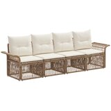  Sjedeća garnitura za vrt 4 kom. Bež poliratan 70,5 x 62 x 70 cm | shoptok.hr