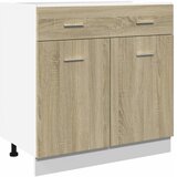 vidaXL donji ladičar boja hrasta 80 x 46 x 81,5 cm konstruirano drvo | shoptok.hr