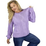 Pri Fluffy Women's Braided Sweater Buffed Sleeves AMELIA | shoptok.hr