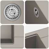  Umivalnica Siva 560 x 460 mm 80% Kvarc in 20% Smola, (5000160102) | Shoptok.si