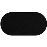 vidaXL Mizna plošča temno rjava 100x50x2 cm trdna hrastovina ovalna | Shoptok.si