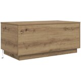  Stolić za kavu s LED svjetlima boja hrasta artisan 90x50x40 cm | shoptok.hr