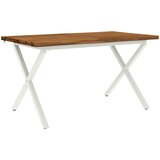  Stol za blagovanje s prirodnim rubom 140 x 80 x 75 cm Prirodna Slike