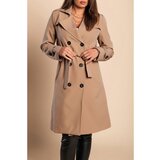 Fenzy Eleganten Trenčkot Z Gumbi, Kamelji | Shoptok.si