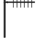  Ograda sa šiljkom i lukom Crna 200 x 130 cm | shoptok.hr