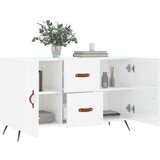  Komoda sjajna bijela 100x36x60 cm od konstruiranog drva | shoptok.hr
