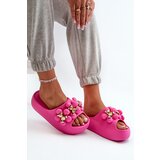 Boto Women's Foam Slides With Decorations On Thick Sole Fuchsia Bremavia | ePonuda.com