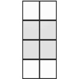  Klizna vrata crna 90 x 205 cm od kaljenog stakla i aluminija | Eponuda.ba