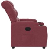  Naslonjač od tkanine crvena boja vina | shoptok.hr