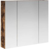  Kupaonski ormar s ogledalom Dimljeni hrast 80 x 14.5 x 70 cm | shoptok.hr