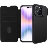 Nillkin preklopna torbica QIN Pro z zaščito kamere za iPhone 14 Pro - črna Cene