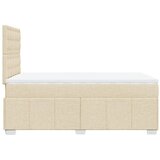  Krevet s oprugama i madracem krem 120 x 200 cm od tkanine | shoptok.hr