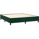  Okvir za krevet s oprugom tamnozeleni 200x200 cm baršunasti | Eponuda.com